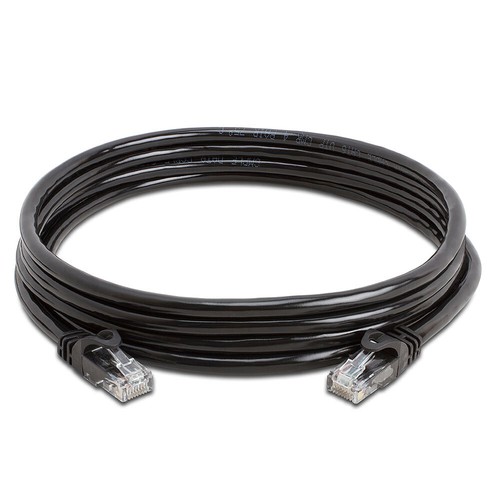 2 Pack Black Cat6 Ethernet Cable 10ft RJ45 Internet Patch Cord LAN Network Wire - Picture 3 of 7