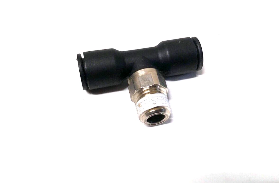 Push To Connect Union Branch Tee 3/8" x 1/4" MNPT Poly - Lot of 10     745I2 - Image 3 of 3