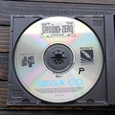 THE XXXXXXX CD　 DVD Ground Zero Texas (Sega CD, 1993) Both Game Discs + Manual