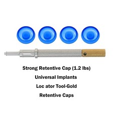 Dental Universal Implant Retention Caps Insertion Extraction Locator Core Tool