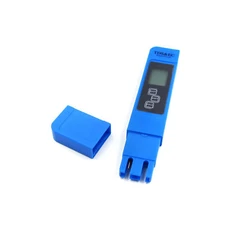 Blue Digital PH Meter + LCD TDS Water Purity EC Temperature Meter Tester Pen