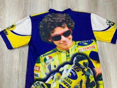 Mens t shirt Yamaha Valentino Rossi 46 Size XL Color Multicolor | eBay