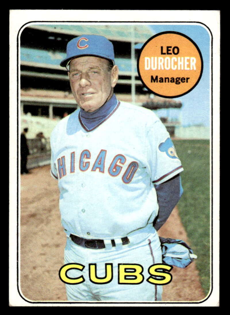 1969 TOPPS LEO DUROCHER CHICAGO CUBS #147 EX XX3918 | eBay