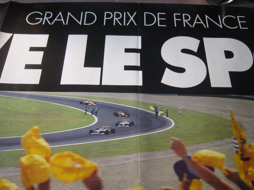 Renault / Williams / Grand Prix France Poster. Original / Vintage. - Image 4 of 4