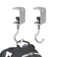 2 Pack Desk Bag Holder Schoolbag Hooks Headphone Hanger Stand Adjustable Meta...