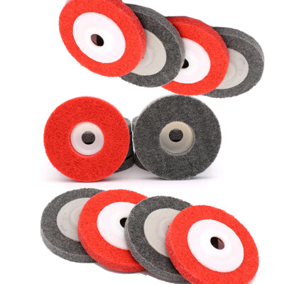 100*16mm Flat Wheel Sanding Disc Sandpaper Black Red Abrasive Rotary Tools Nylon