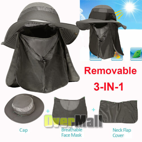 Leotruny Men Wide Brim Sun Hats UPF50+ Waterproof Breathable Bucket Hat for  Fish