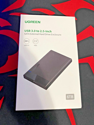 UGREEN 2.5 Inch Hard Drive Enclosure SSD HDD w/ Cable Tool-Free SATA USB 3.0 USA