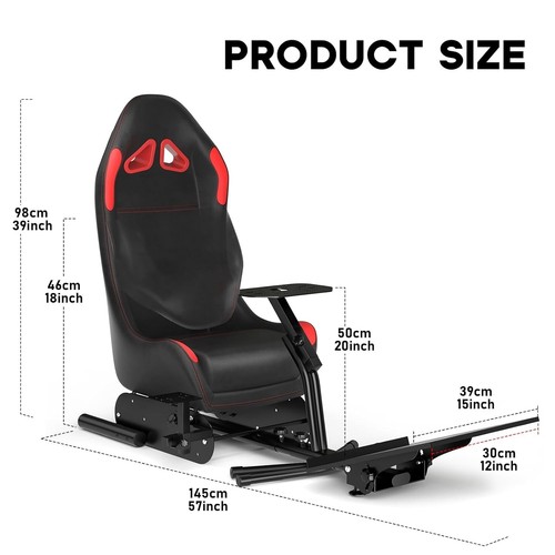 DIWANGUS Racing Wheel Stand with Seat | Gaming Chair Driving Cockpit - Picture 3 of 8