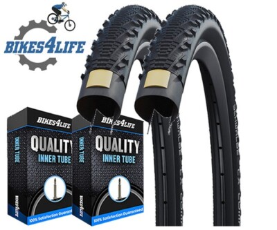 x Schwalbe CX Comp 700 x 38c Cycle Tyres Presta Tubes - Main Image