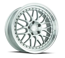 One 18x8.5 Aodhan AH02  5x114.3 +35 Flow Forged Silver Wheel