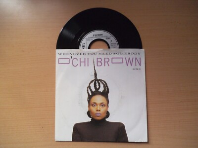 Single 7'' O'chi Brown - Whenever you need somebody - I play games - Schallplatte
