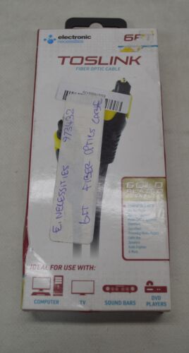 Toslink Fiber Optic Cable 6ft *New Unused* - Picture 1 of 4