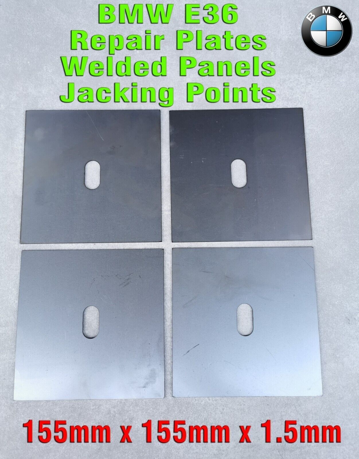 ⭐ BMW e36 Repair Welded Plates Rocker Panels Jacking Lifting Point 325i M3...