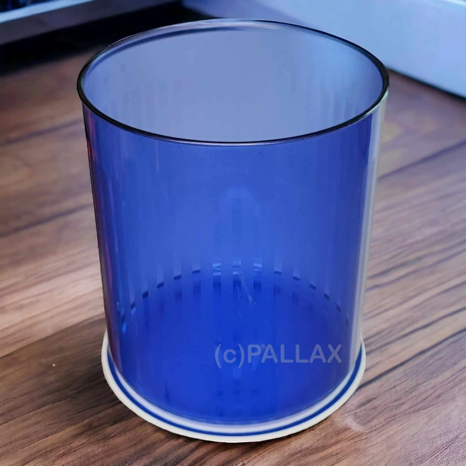 TUPPERWARE A101 PRISMA 2,0 L BLU BIANCO COLORE SPECIALE CONTENITORE PER DISPENSA VINTAGE - Immagine 2 di 2