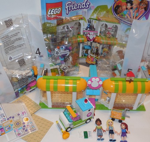 LEGO FRIENDS HEARTLAKE CITY DOWNTOWN ANIMAL PET CLINIC CENTER 41345 MIA COMP LOT - Picture 2 of 12