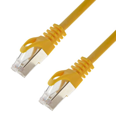 Netzwerkkabel S/FTP PIMF Cat. 7 3,00 Meter gelb Patchkabel Gigabit Ethernet