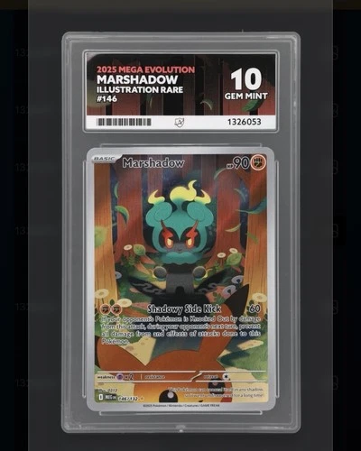 Pokemon marshadow illustration rare Ace 10 Mega Evolution #74