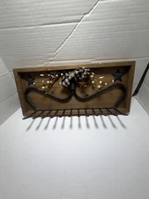 Primitive country Farmer   Rake Rack Wall Hanger