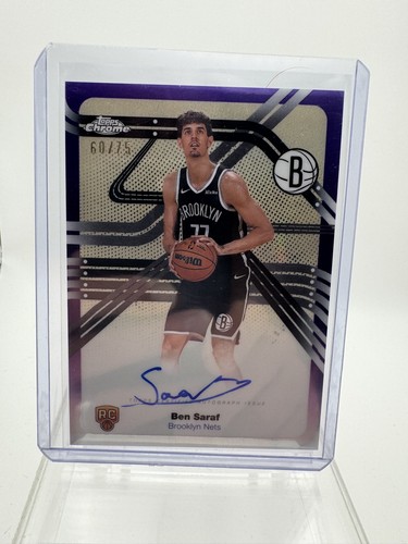 2025 Topps Chrome Ben Saraf Next Stop Signatures (RAW)