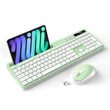 Wireless Keyboard and Mouse Combo 2.4G Full-Sized Computer Keyboard with Tabl...