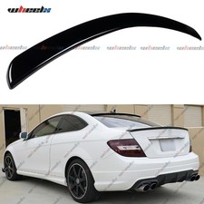 Für Mercedes C204 C Klasse Heckspoiler Lippe Spoiler Kofferraum Schwarz glänzend