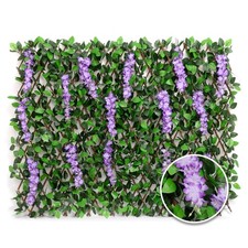 Expandable Fence Privacy Screen for Balcony Patio Outdoor, 1PC Faux Ivy Fenci...