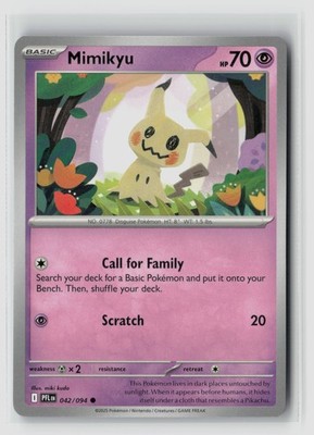 Mimikyu #042/094 Me02 Phantasmal Flames Common Non Holo Pokemon TCG NM