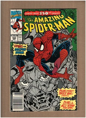 Amazing Spider-Man #350 NEWSSTAND Marvel Comic 1991 Erik Larsen DR. DOOM GD/VG