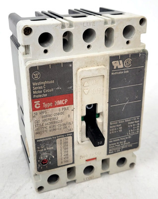 HMCP050K2 Westinghouse 50 Amp 500 VAC Circuit Breaker - Next Day Option