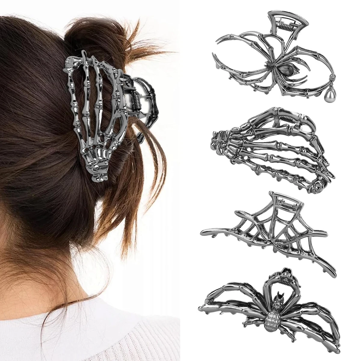 SKIMS Onyx Black Rhinestone Hair Claw Clip Brand New Skims Claw Clip - Onyx | Editorialist main image 3