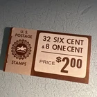 New Unused 1968 Vintage "Roosevelt" 6 cent US stamp Book *Rare*
