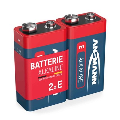 ANSMANN Alkaline Batterie Block E / 6LR61 / 9 V