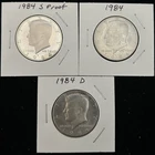 Lot Of 3 Kennedy Half Dollars