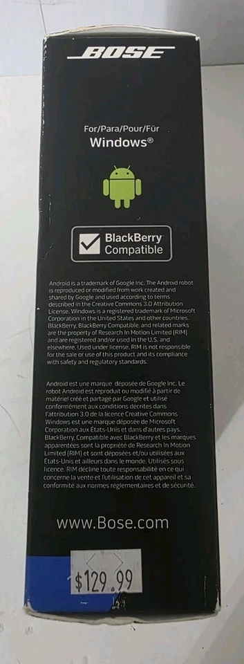 ¡NUEVO Y PRECINTADO! Auriculares móviles Bose MIE2 Android Blackberry Foto 3 de 4