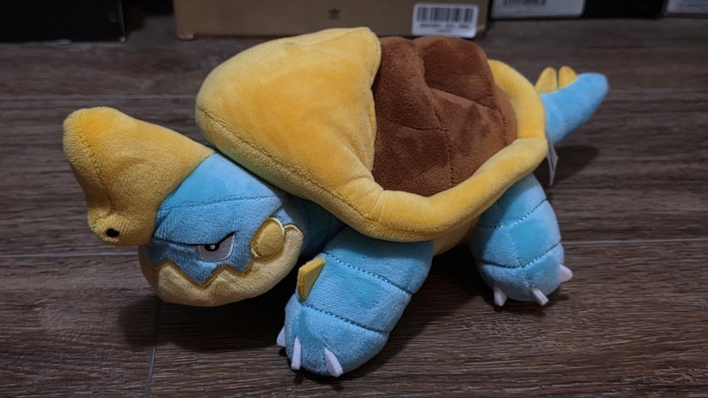 POKEMON Center Drednaw Poké Plush 14" Turtle Stuffed Plush Toy Figure RARE EUC