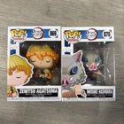 Demon Slayer Funko Pop! Animation Lot Of 2 Inosuke #870 Zenitsu #869 Anime 2021