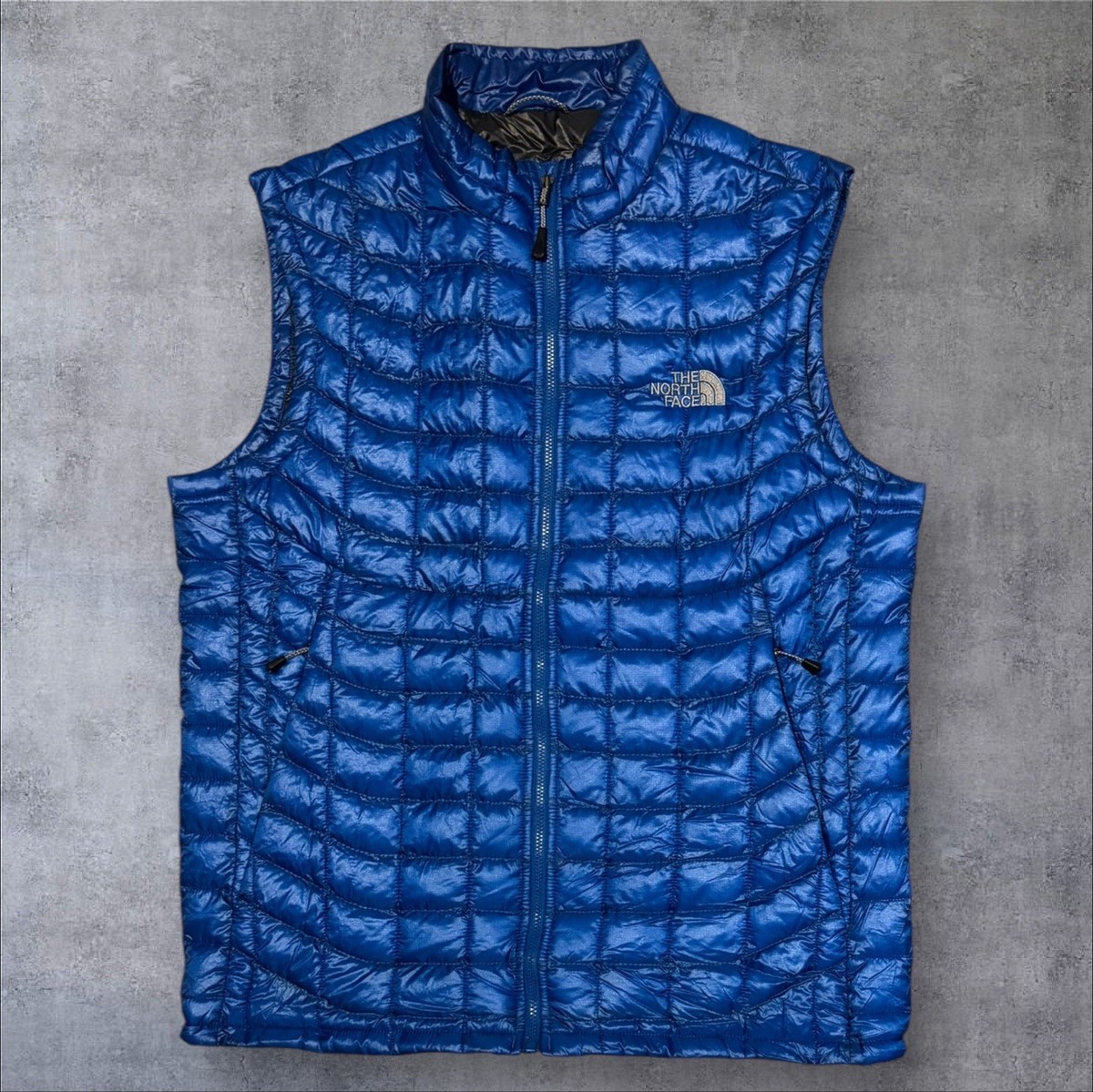 Mens Blue The North Face Thermoball Padded Gilet Jacket Size