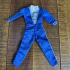 Vintage 1989 Barbie Fantasy Fashion #8242 Ken Outfit Blue Jumpsuit