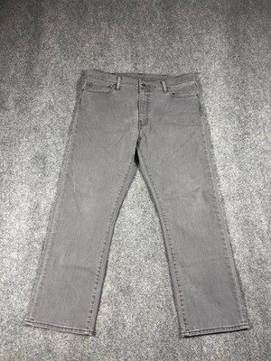 Levis 504 Jeans Mens Size 38x30 Straight Leg Gray Casual Outdoor Denim Men