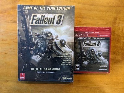 Fallout 3 Game of the Year Strategy Guide And PS3 Game.  Sealed Brand New!!!