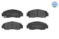 Meyle Bremsbelagsatz, Scheibenbremse 025 237 2916/W FüR Honda