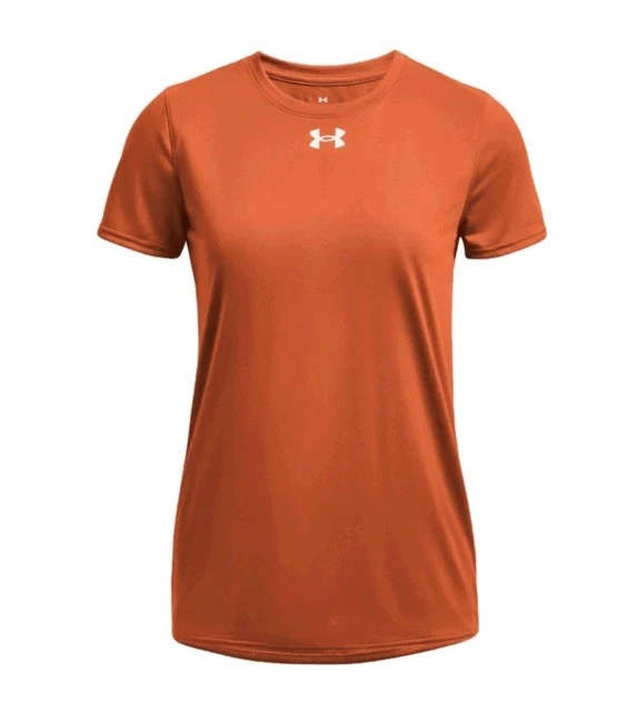 Under Armour 1376847 875 UA WOMEN'S TEAM TECH Short Sleeve T Shirt, Texas Orange