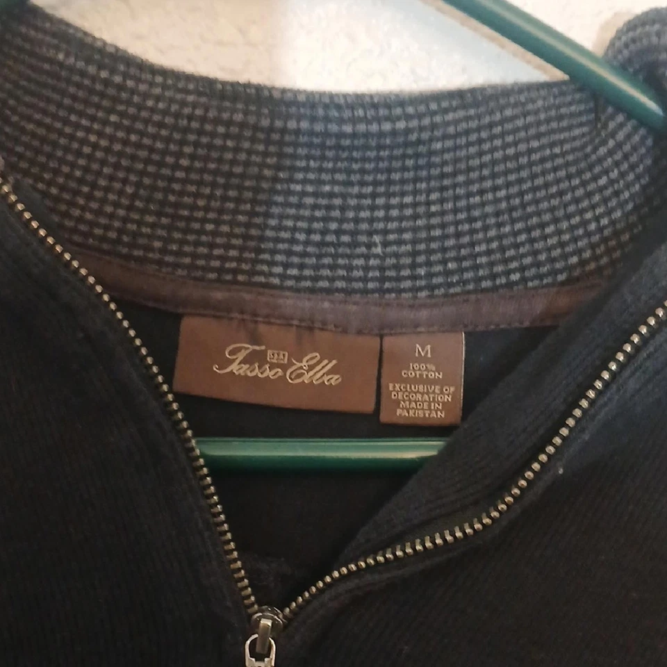 Suéter "Hacer Oferta" Tasso Elba Negro con Cremallera Foto 2 de 4