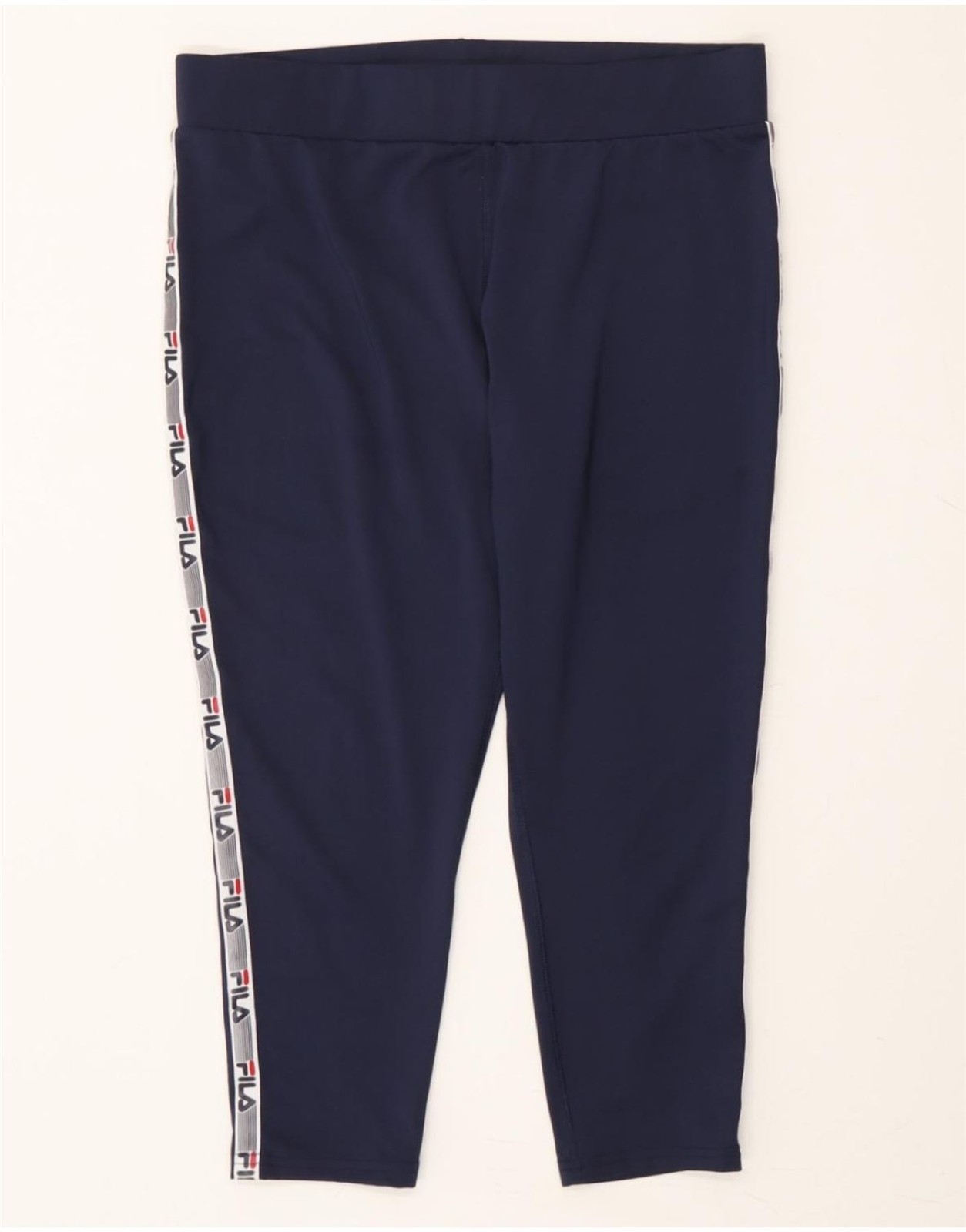 FILA Leggings donna grafica Capri UK 14 grandi blu navy poliestere FM07