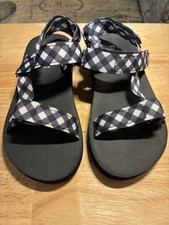 Girls FAB Kids Brand Navy Blue/White Sandals With Adjustable Closure Size 12
