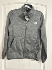 The North Face Women's Jacket Gray Size M Full Zip Zip Pockets