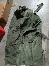 Olive Drab Green Military Surplus Duffel/Sea Bag w/ Straps  Grommets