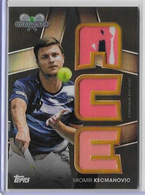 2026 Topps Graphite Miomir Kecmanovic Gold Refractor Ace Triple Relic #16/25