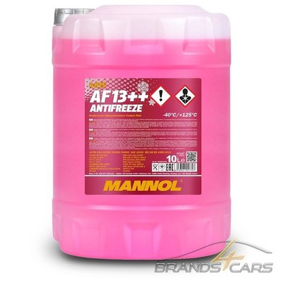 MANNOL 10 L LITER ANTIFREEZE AF13++ (-40) FROSTSCHUTZMITTEL KÜHLER ROT 50574569